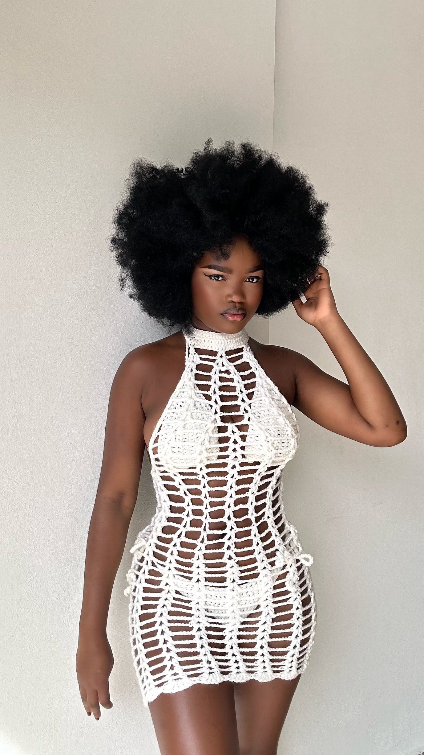 Crochet gown set