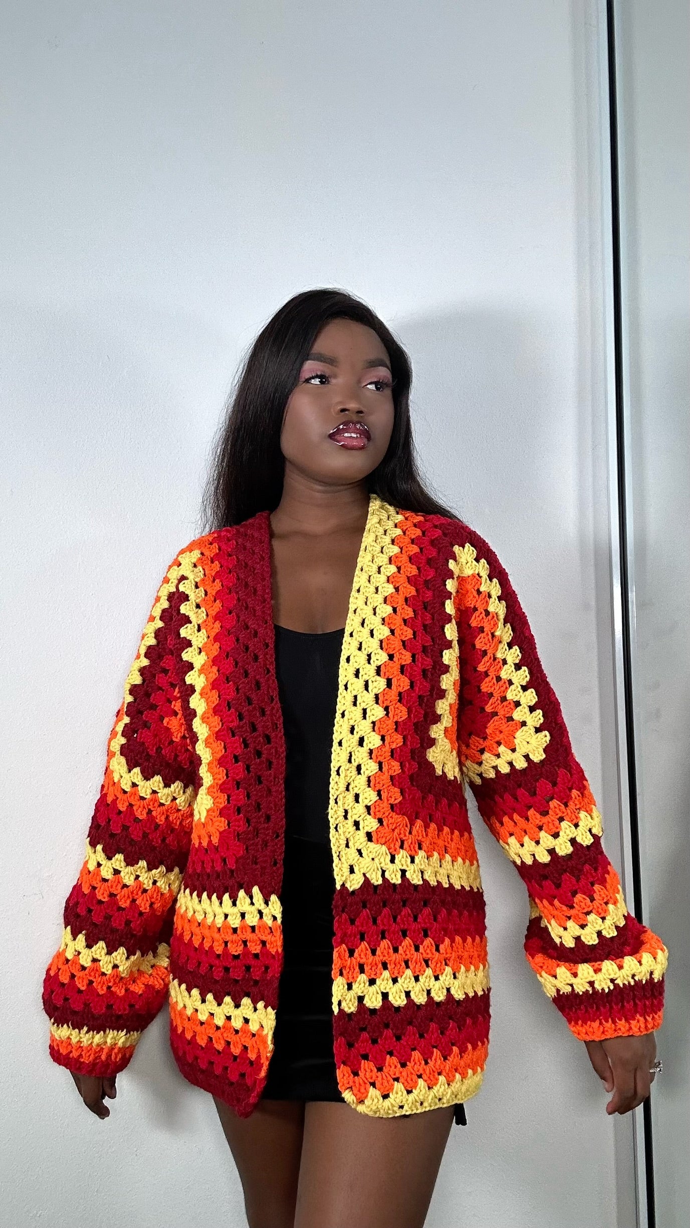 Hexagon cardigan (sunset)