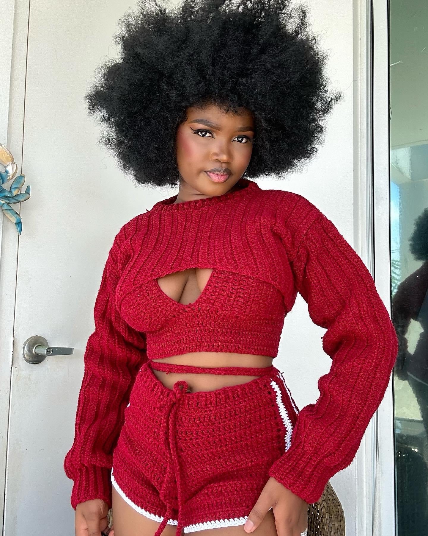 Crop sweater
